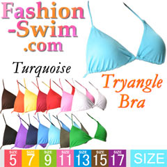 tryangle bikini bra-swimwear